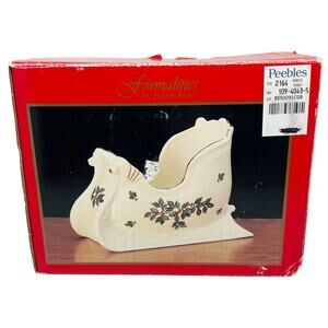 Formalities by Baum Bros Ivory and Gold Collection 5" Porcelain Sleigh Bowl